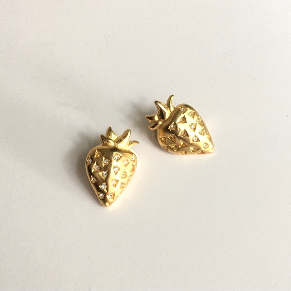 HOST PICK Givenchy | Vintage Strawberry Clip-ons - Picture 6 of 7
